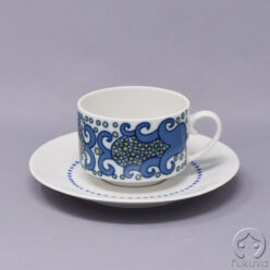 Arabia Esmeralda (青) コーヒーカップ、ケーキプレート